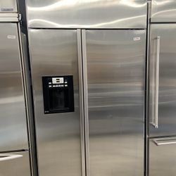GE Profile Side By Side 48” Built In Refrigerator Counter Depth