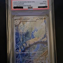 151 Pokemon Dragonair Illustration Rare 181/165 PSA 10