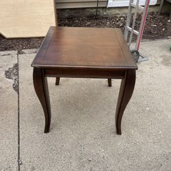 Vintage Wooden End Table, all real Maple Wood, 26 by 24, 24 high, $10