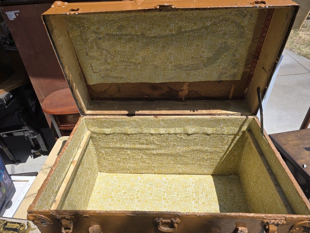 Antique Chest With Wheels