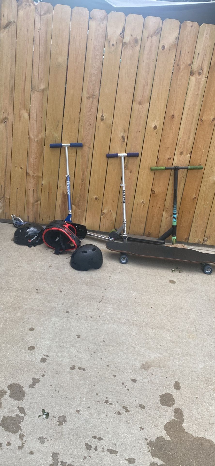 Scooters Skateboards And Helmets