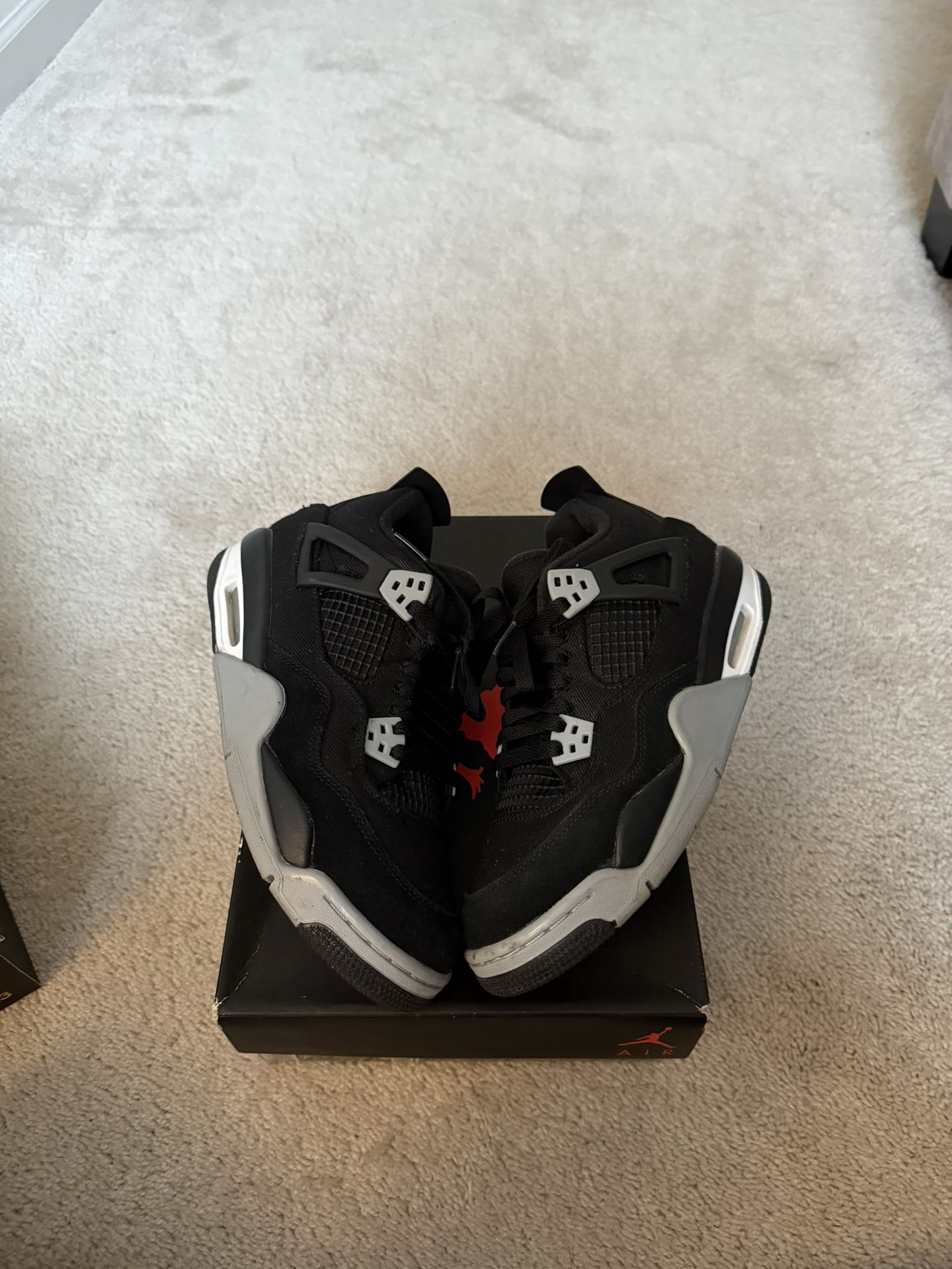 Jordan 4 Black Canvas 7Y