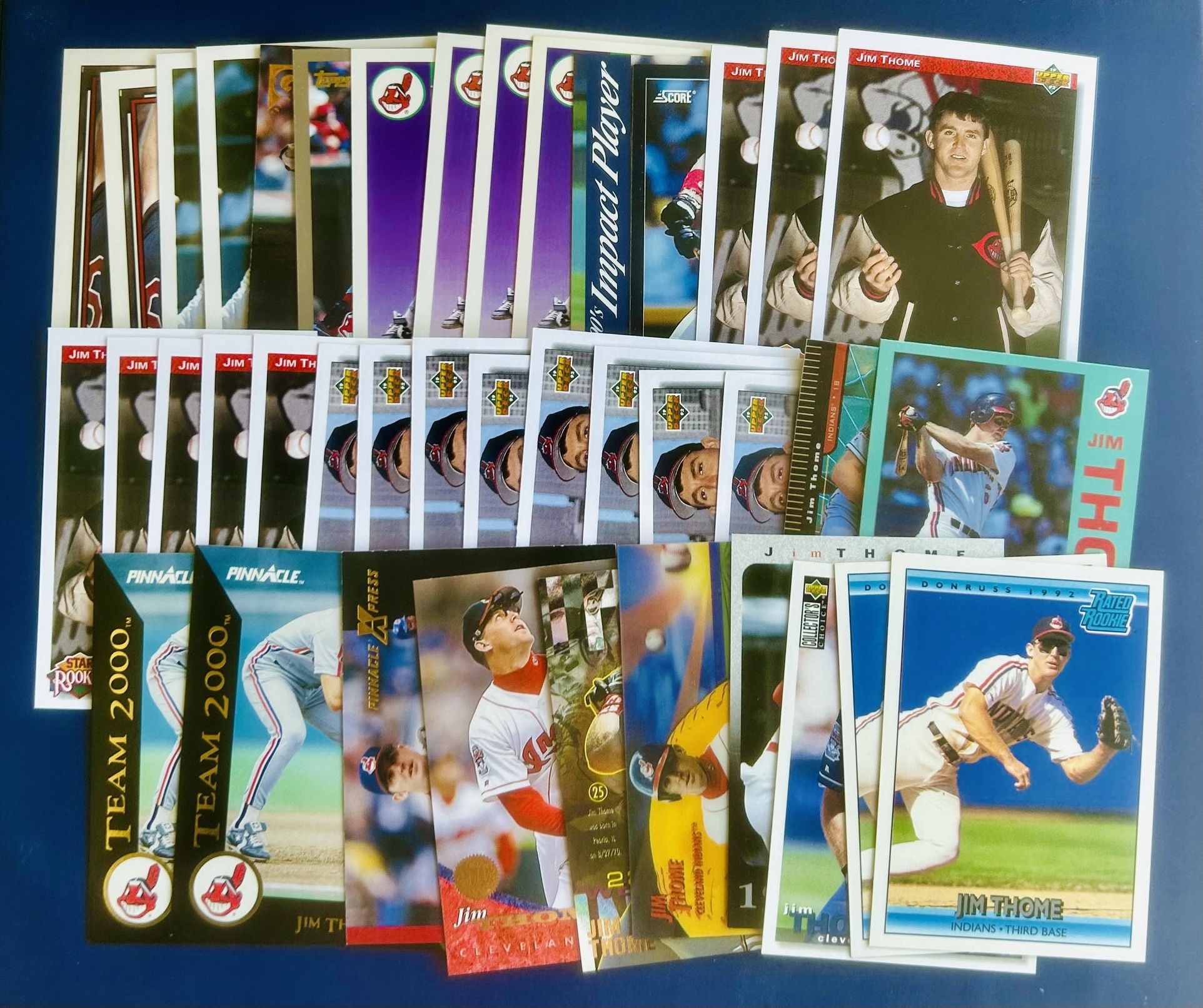 Jim Thome Rookie Baseball Card Lot