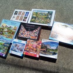 Lot Of 10 Jigsaw Puzzles 15.00