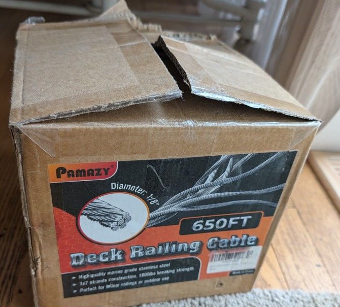 New Deck Railing Cable W/Tool