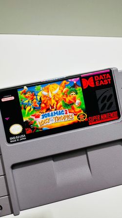 Joe & Mac 2 Lost In The Tropics For Super Nintendo SNES Game Cartridge