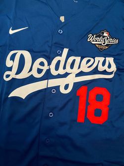 Blue Los Angeles dodgers Yamamoto World Series jersey