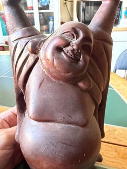 Laughing Buddha Ceramic Figurine