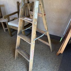 Wooden ladder