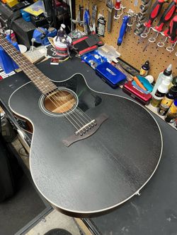 Ibanez AE140 Acoustic Electric Guitar Worn Black