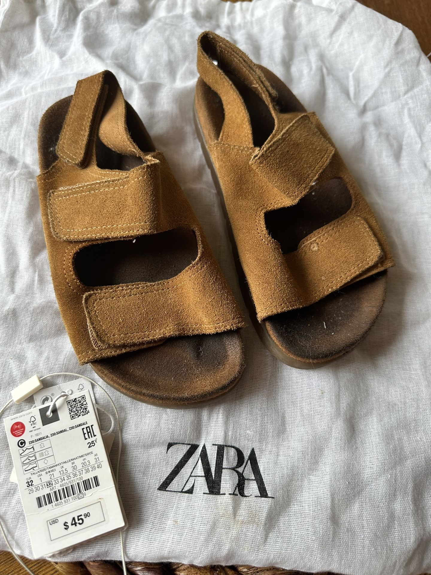 Zara Kids - Leather Sandals 