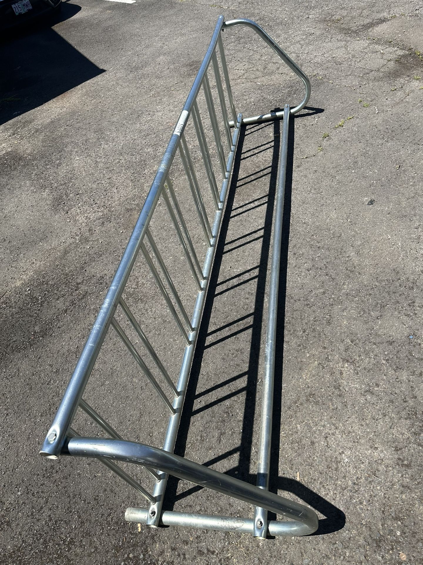 9-Bike Capacity Steel Rack