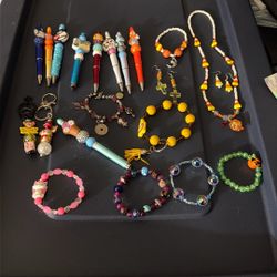 Jewelry And Keychain And Pens 