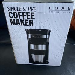 Luxe Single Serve Coffee Make Travel Mug Included