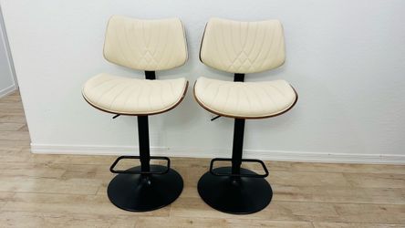 Mid Century Modern Swivel Bar Stools Brand New