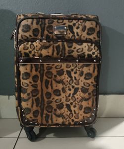 Animal Print Suitcase