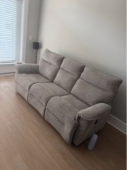 LAZY BOY RECLINER SOFA + RECLINER SINGLE CHAIR