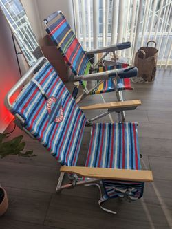Tommy Bahama Folding Beach Chairs – Set of 2