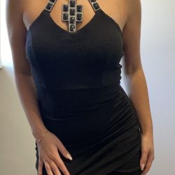 Black Dress, XS, Small And medium. Open Back W/ Bra Padding Sewed In