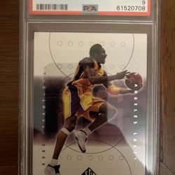 Kobe Bryant SP authentic Card PSA 9 Rare Insert