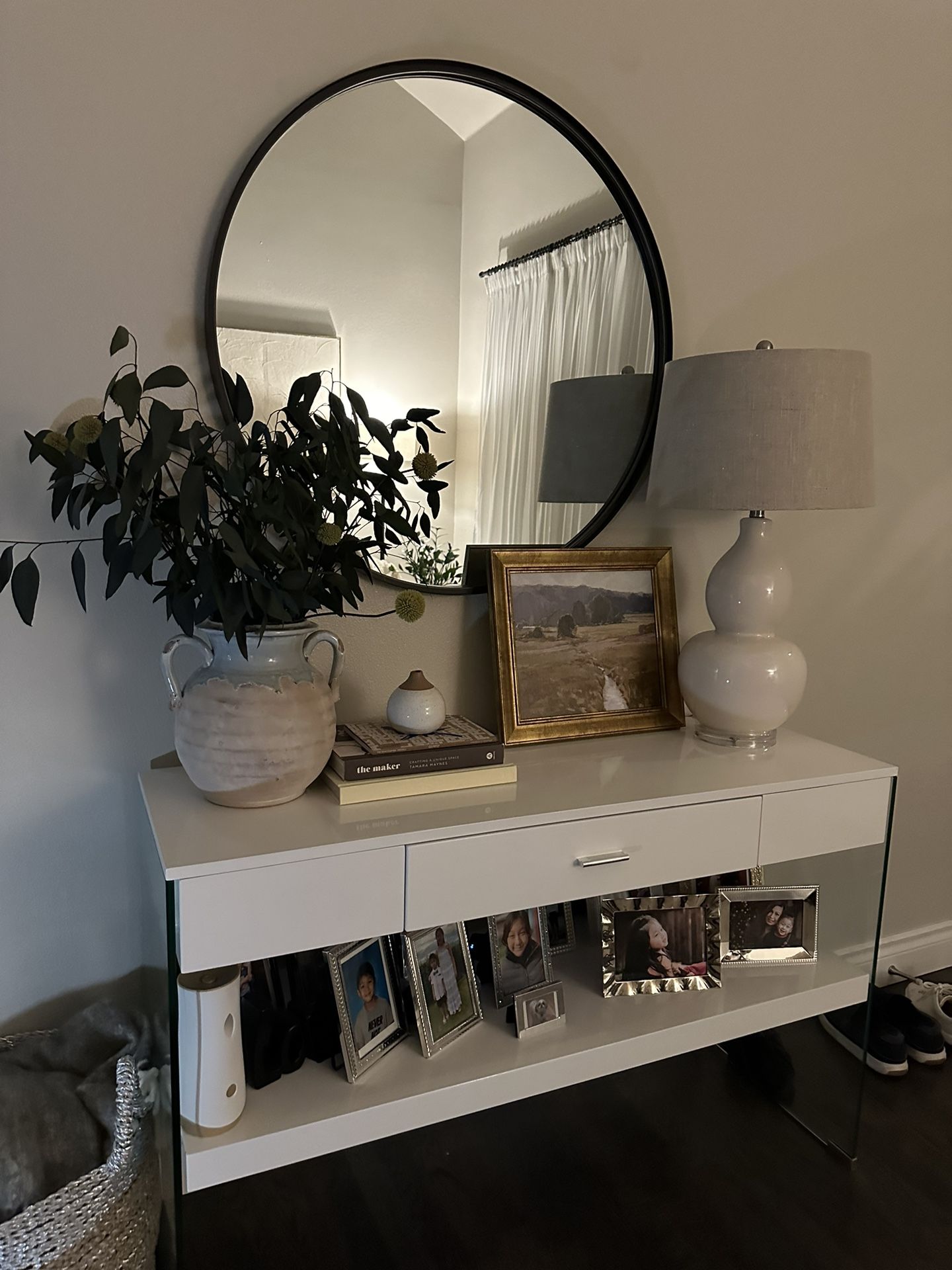 White Console Table