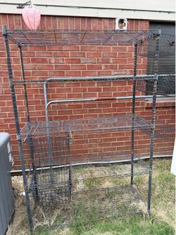 Heavy Duty 5-Tier Wire Storage Rack / Shelves with Baskets