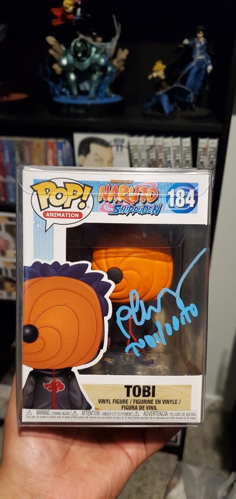Kakashi and Tobi Funko Pop Signed 