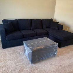 All Black Sectional ¡¡BRAND NEW!! ¡¡IN STOCK!! 