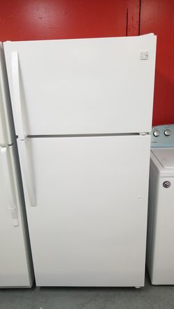 Kenmore 18cu.ft top mount fridge white 1 year warranty