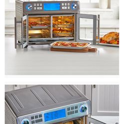 EmerilLagasse Dual Zone 360 Air Fryer Oven Combo with French Door, 25 QT Extra Large, Cook Two Foods in Different Ways, Up to 60% Faster from Frozen t