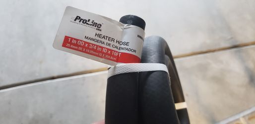 Heater hose, 10 feet, 1"OD, 3/4" ID