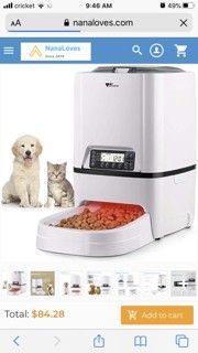 Automatic dog feeder