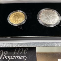 American Eagle Gold & Silver Coin Set  2006