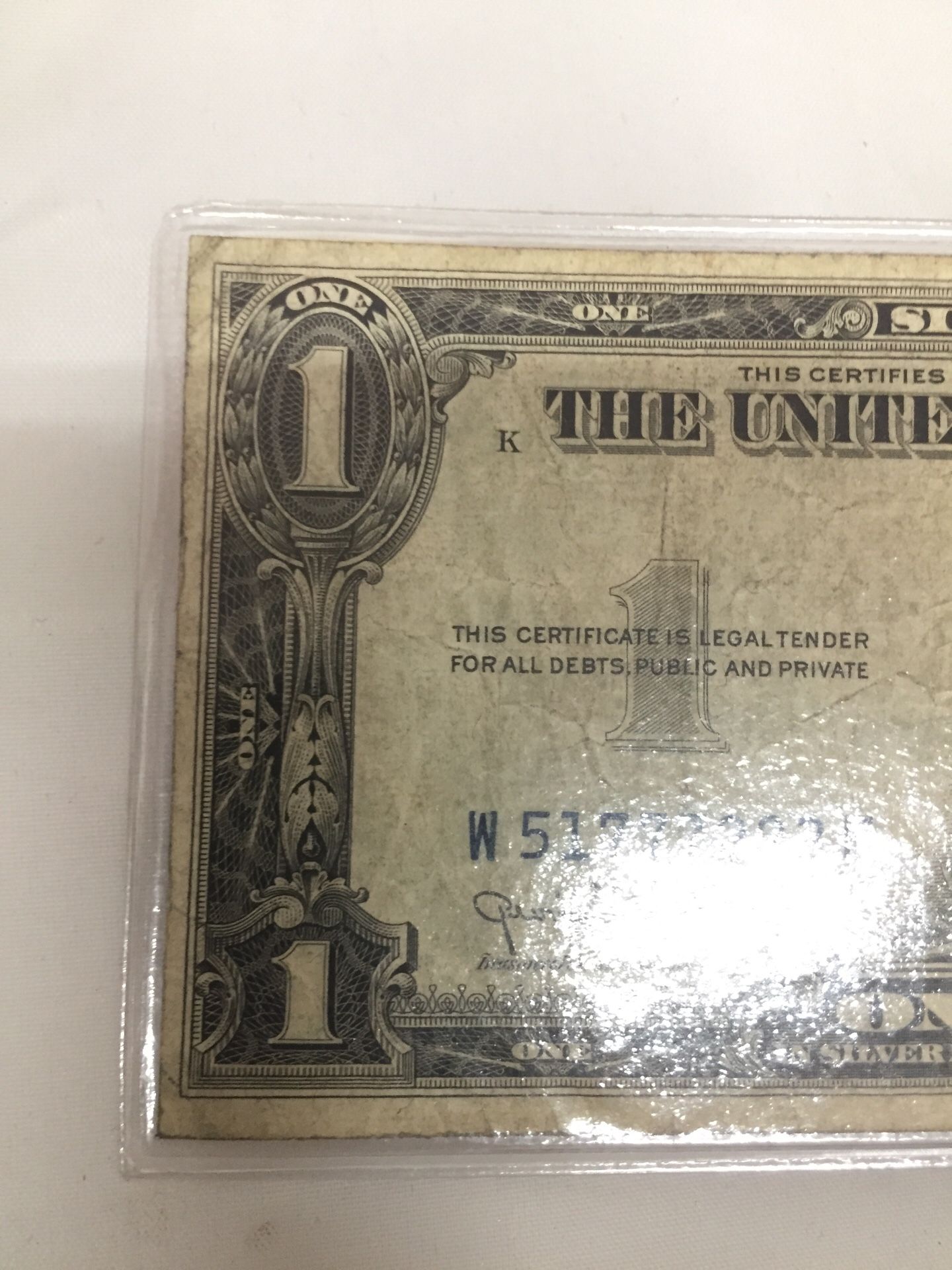 Series of 1935 $1 Silver Certificates with & without motto on the back