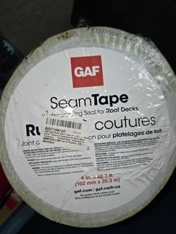 GAF Roof Deck Seam Tape (4" × 67') - Seals Joints, Seams & Fasteners for Extra Water Protection - Fortified Roof™ Standards & ASTM 1970 -