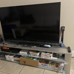 Sony TV With Glass Stand 
