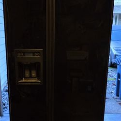KichenAid 42' Black Refrigerator 