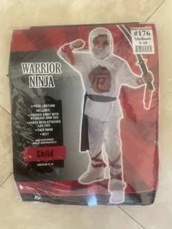 Boys White Ninja Costume