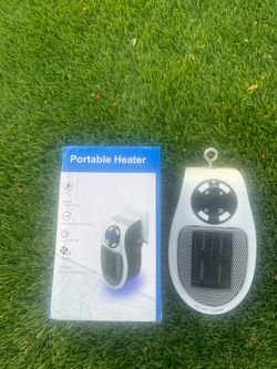 2 Portable 500W Plug-In Heaters with Timers