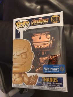 Funko pop exclusive marvel avengers yellow orange chrome thanos