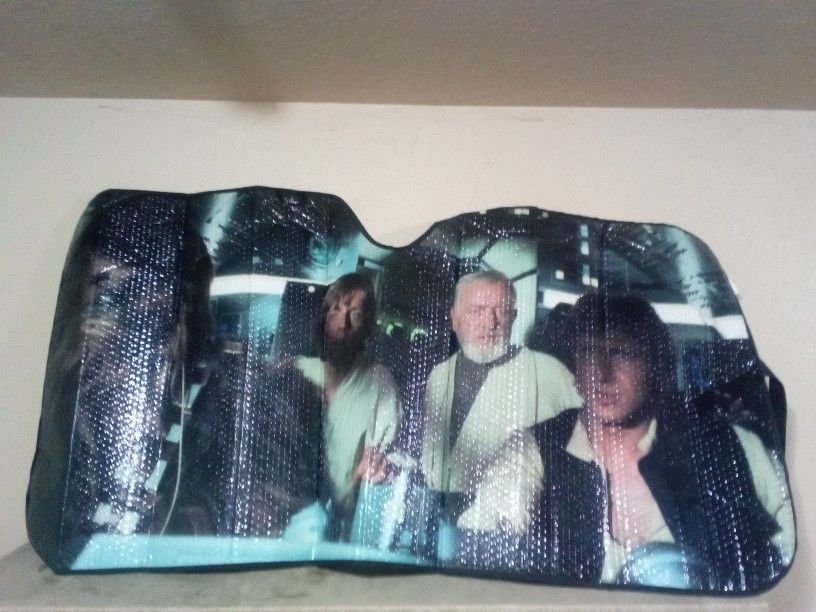 NEW Star Wars Auto Sunshade Windshield Car Visor Protector Millennium Falcon