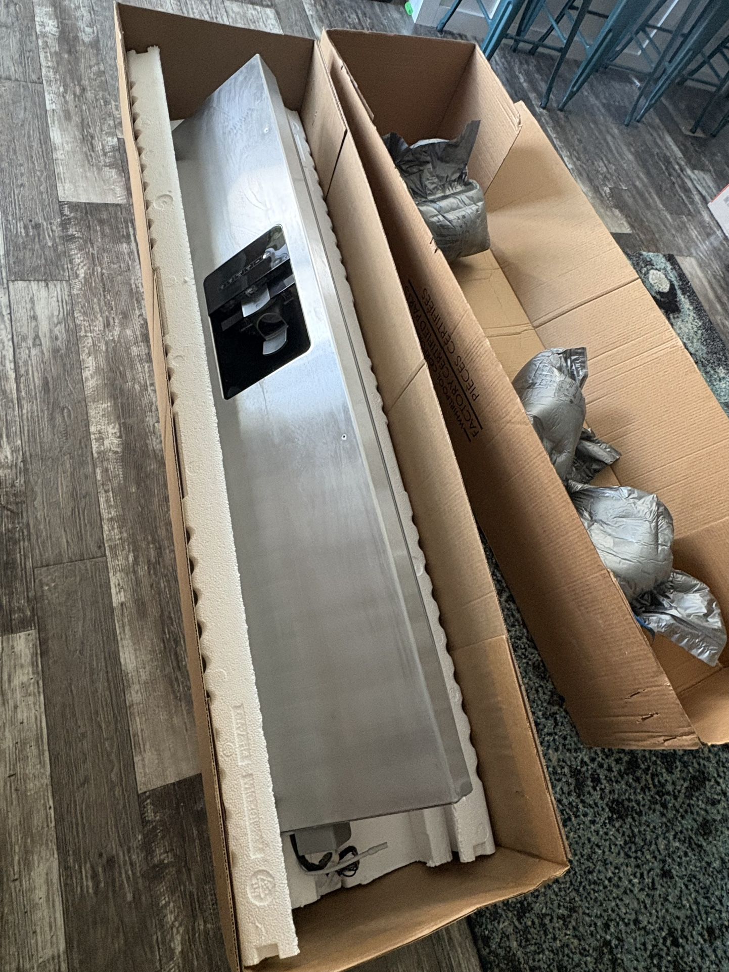 **FREEZER DOOR ONLY** -Whirlpool stainless steel