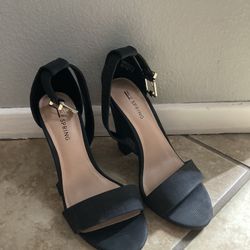 Black Block Heels