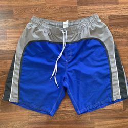 Nike Blue Gray And Black Men's Size XL Swim Trunks