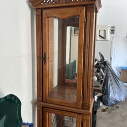 Solid wood /glass cabinet