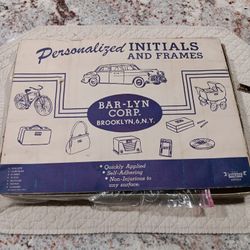 Old Box From The 50's  , Metallic Letters