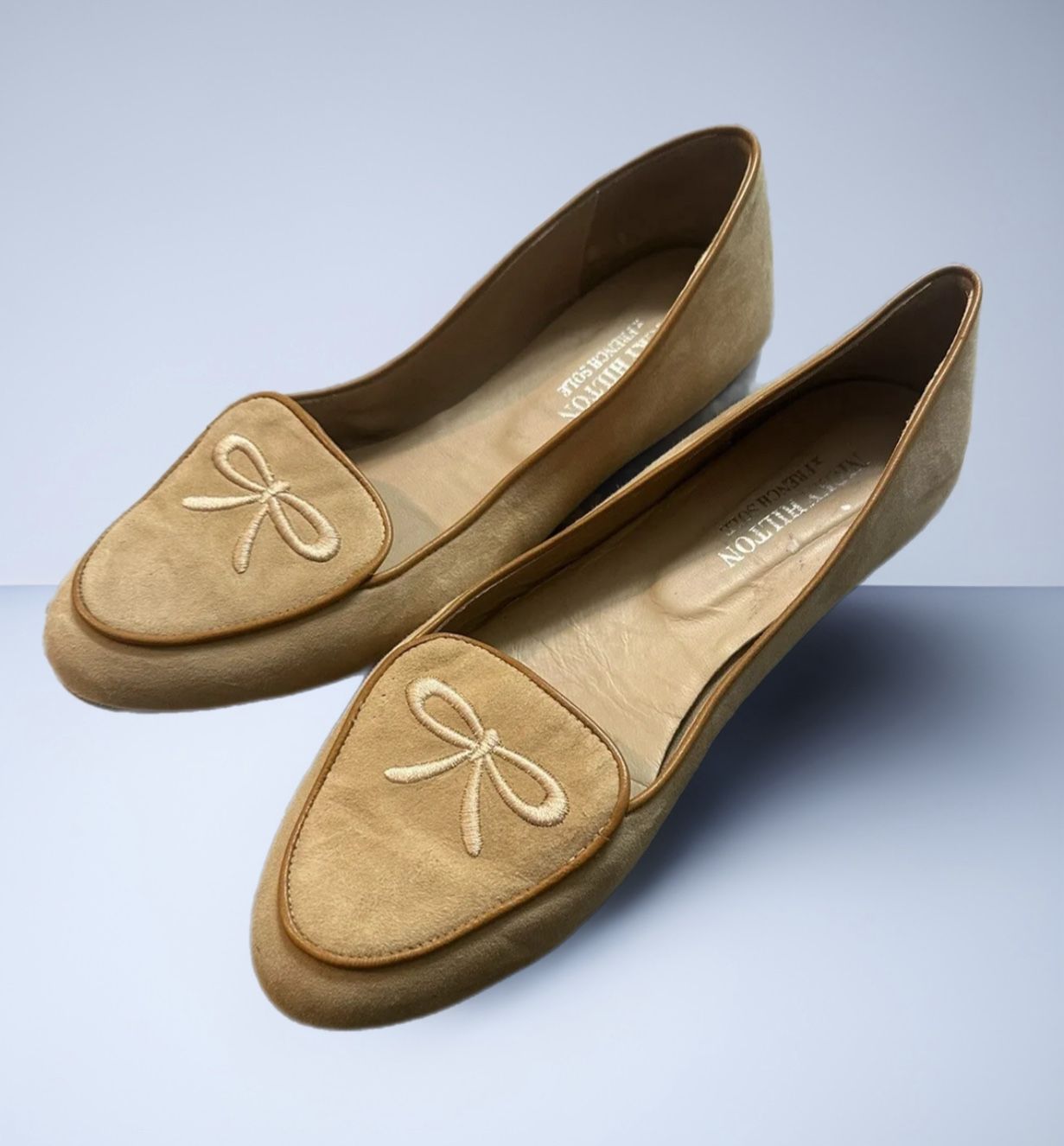 Nicky Hilton x French Sole Shoes Velvet B511 Size Made In S - Main Image