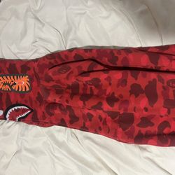 Red bape hoodie * NO ZIPPER *