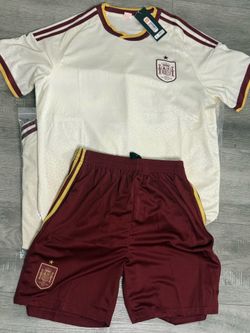 Spain Soccer Jersey & Shorts Set ⚽️ Home Kit | Brand New | Multiple Sizes Available