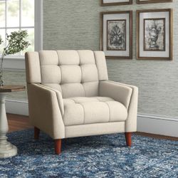 FREE SAME DAY DELIVERY, Greenmont Gray Tufted Two Armchairs by Latitude Run from Wayfair